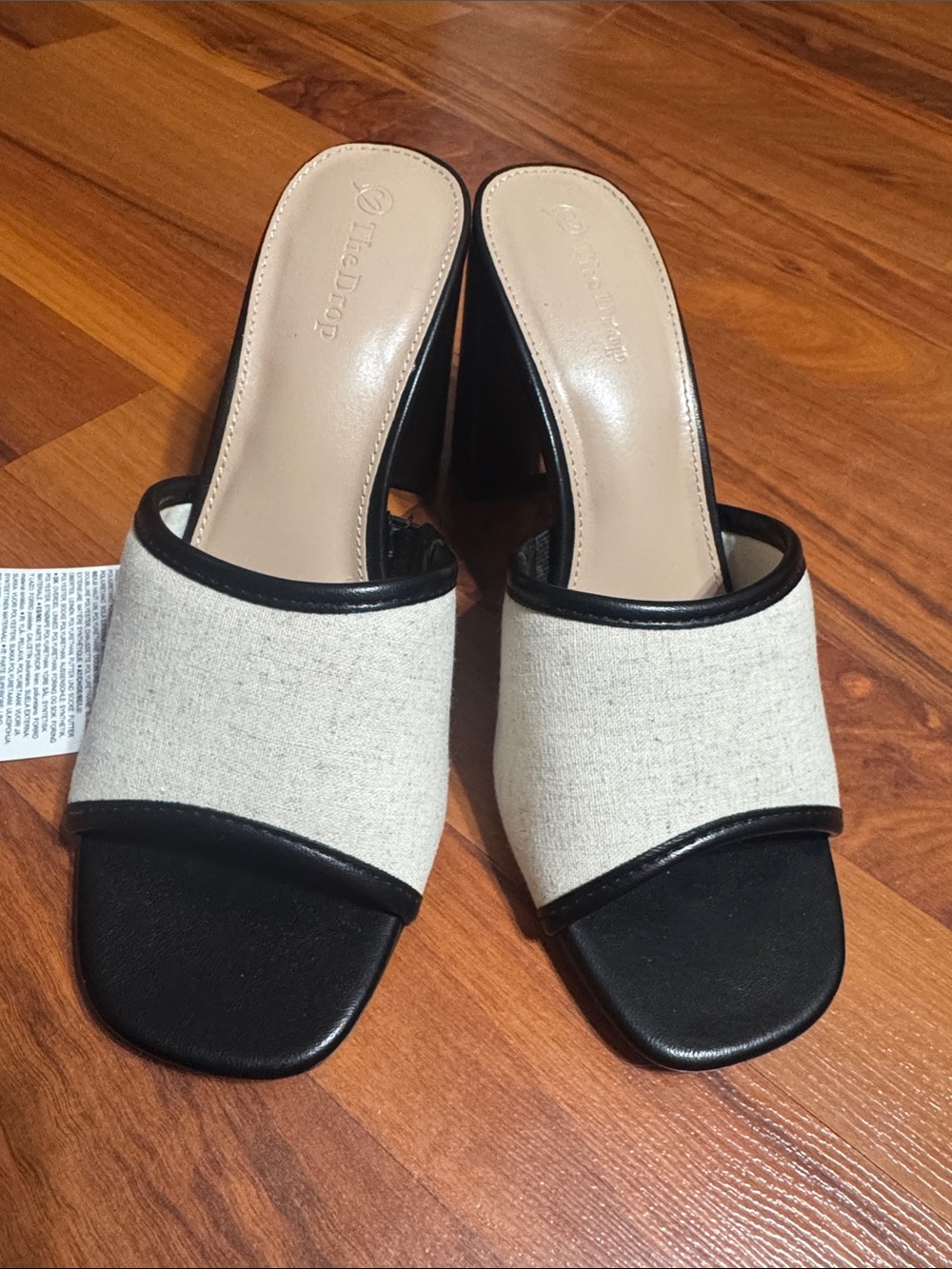 The Drop Women's Pattie Block Heeled Mule Sandal 7.5 38 NWT - Picture 3 of 5